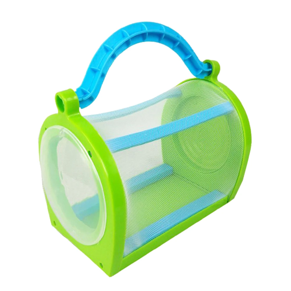 Светло-зеленый Insect Cage With Carrying Handle Portable Bug House For Butterfly Dragonfly Cricket DC112 - Цвет: Светло-зеленый