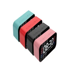 Su amigo светодиодный Будильник с fm-радио беспроводной Bluetooth динамик зеркало дисплей Поддержка Aux TF USB Bluetooth динамик