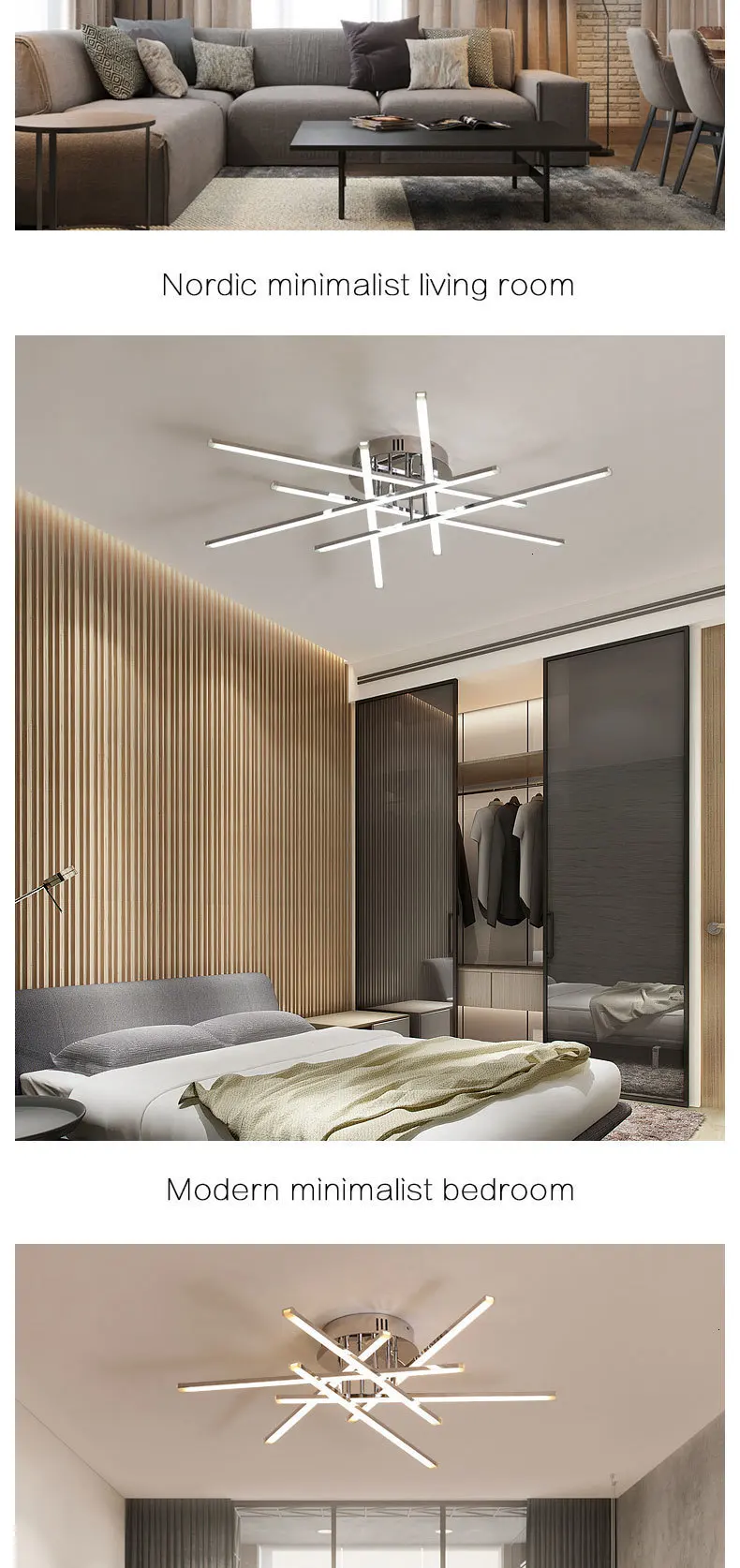 Хромированные современные светодиодные потолочные лампы для гостиной, спальни, кабинета, AC110-220V, скандинавские украшения, комнатная потолочная лампа