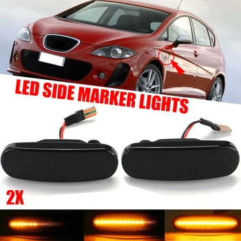 

2pcs Dynamic LED Side Marker Light Repeater Lamp For Fiat Abarth Punto Grande Panda 199 Doblo Fiorino 3 Idea 350 Linea 323 110
