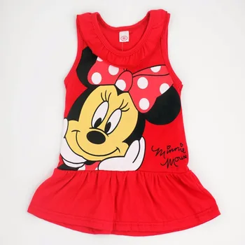 

Summer New Minnie Baby Dresses Children's Clothing Baby Girls Sleeveless Dress Princess Kids Girl Pajamas Homewear