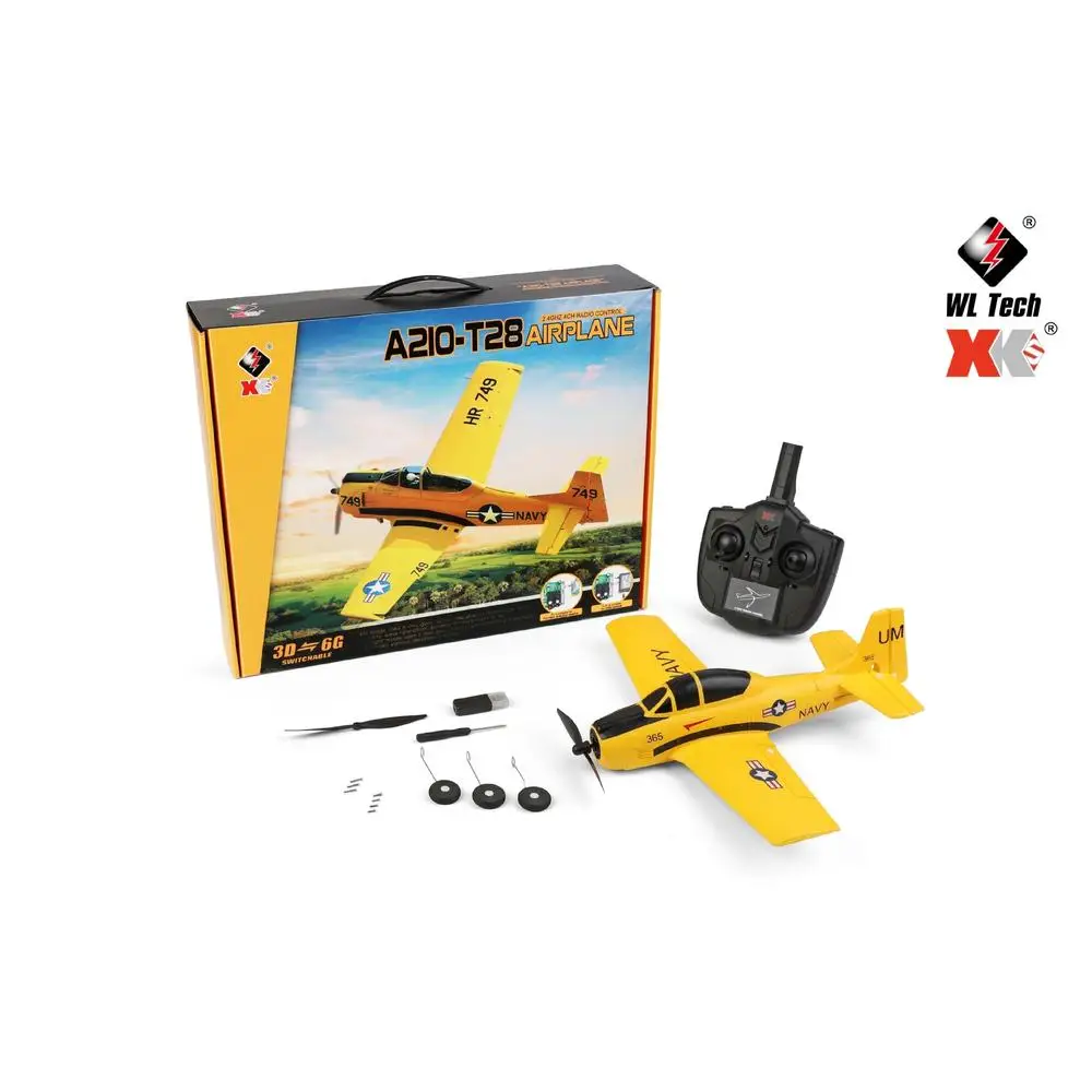 WLtoys A260 Remote Control Plane 4CH Stunt Electric RC Airplane 6G