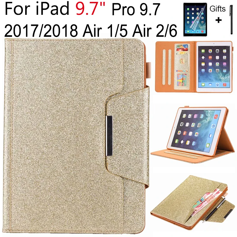 Чехол для планшета Apple ipad 5 6 air 2 9 7 2017 2018 Блестящий стежок защитный чехол с