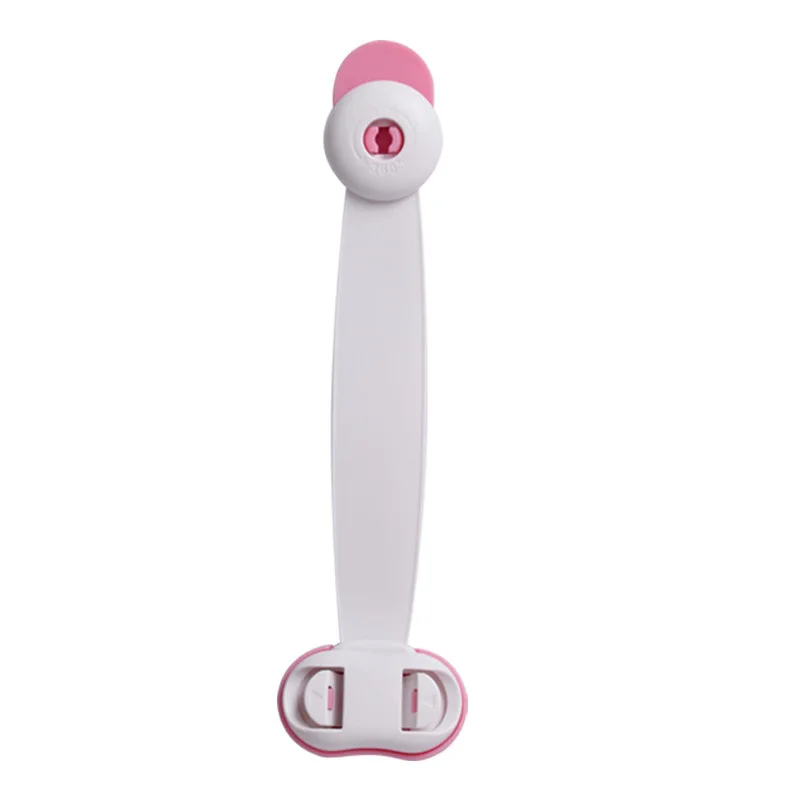 Protection Baby Safety Kids Door Lock Refrigerator Cabinet Magnetic Child Lock Baby Safety Newborn Care Child Finger Protector - Color: Pink