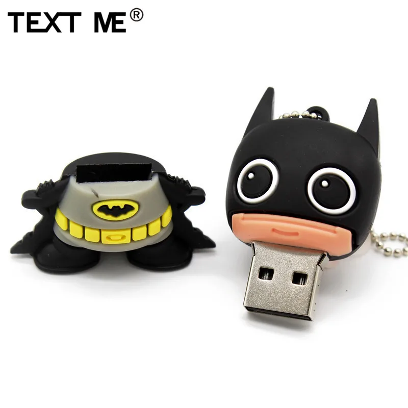 TEXT ME 64 Гб крутой 3 стиль Бэтмен Супермен 4 ГБ 8 ГБ 16 ГБ 32 ГБ usb флеш-накопитель usb 2,0 флешка