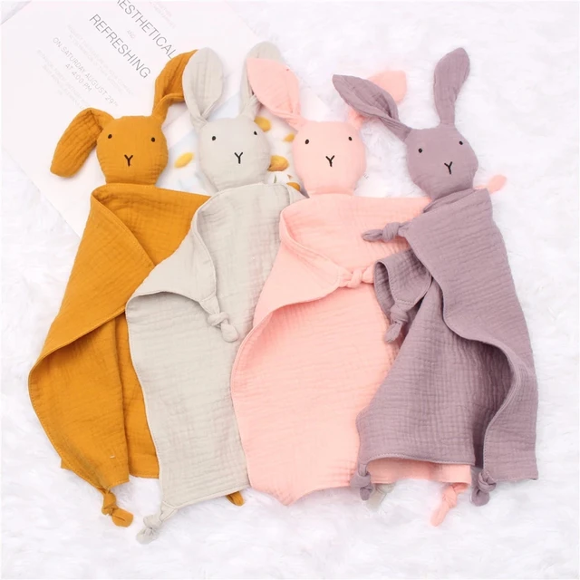 Soft Cotton Mini Comforter Blanket for Newborn Baby Sleeping Dolls Kids Fashion Sleep Toy Soothe Appease Towel Bib 6