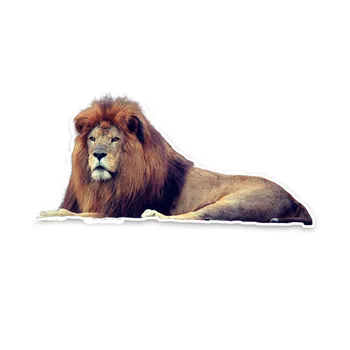 

Personality Cartoon Lying Big Lion Car Sticker Styling Fuuny Windshield Bumper Window Cover Scratches Decal Accessories PVC