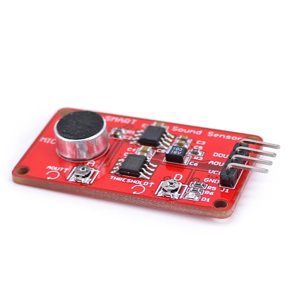 Датчик звука OPEN SMART LM386 модуль датчика обнаружения голоса с аналоговым/цифровым