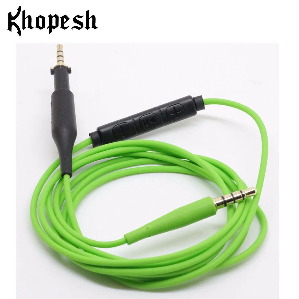 

Khopesh Male To Male Audio Cable For AKG K450 K451 K480 Q460 Headphone Cable Replace Cords Headphone Cable With Microphone