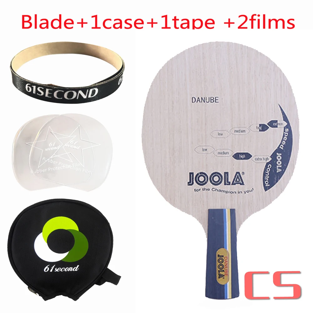 CS with 1 case Joola DANUBE(5 деревянная древесина, петля стиль) Настольный теннис лезвие ракетка для Пинг-Понга Летучая мышь весло - Цвет: CS with 1 case