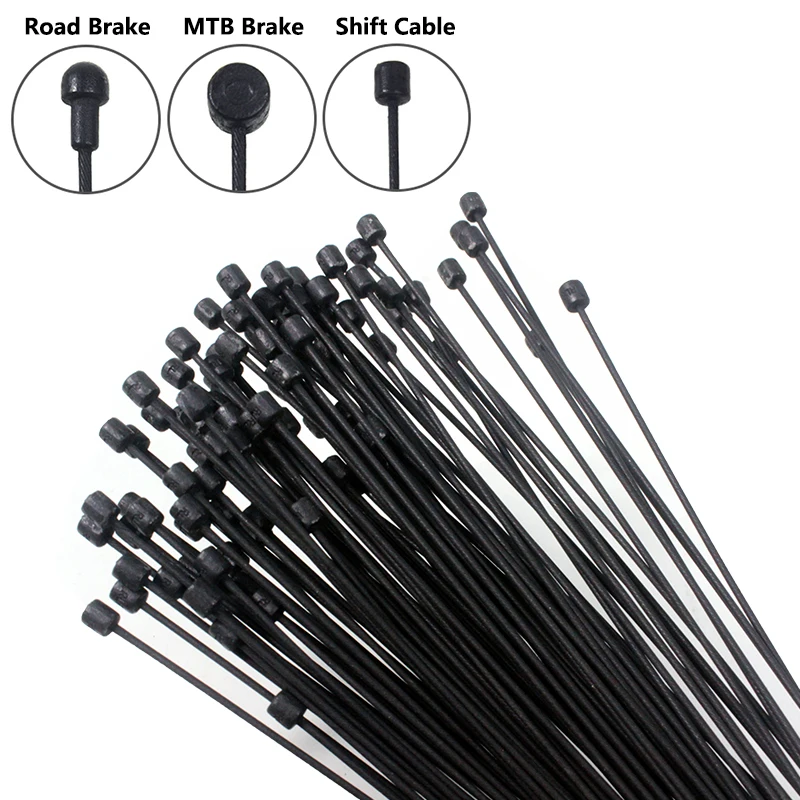 

3PCS Bicycle Shift Brake Cables Mountain Road Bike Derailleur Brake Front Rear Inner Cable Stainless Steel Teflon Coated