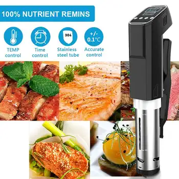 

Vacuum Slow Sous Vide Food Cooker 2000W Powerful Immersion Circulator Machine 15L LCD Digital Timer Display Stainless Steel