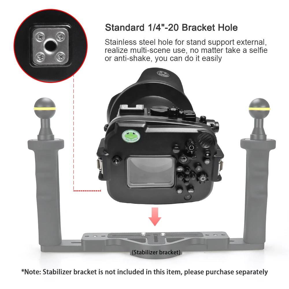Seafrogs 40m/130ft Underwater Camera Housing Case