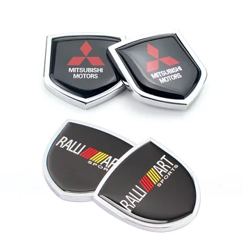 

Metal Car Shield Emblem Rear Trunk Sticker for Mitsubishi L200 Lancer 9 10 Pajero RALLIART ASX Outlander Exterior Accessories
