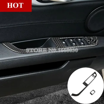 

Carbon Fiber Car Door Armrest Window Switch Cover 2pcs For BMW Z4 E89 2009-2015 Car accesories interior Car Trim