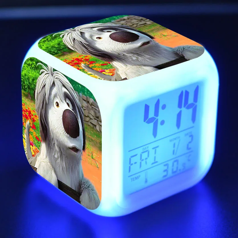 20 Ferdinand мультяшный будильник детские игрушки Led reloj будильник, цифровой Электронные часы с будильником Пробуждение свет стол reveil wekker - Цвет: 20