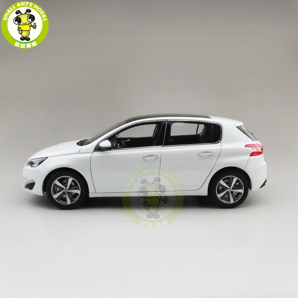 1/18 peugeot 308 308S литая модель автомобиля игрушки для мальчиков и девочек Подарки - Цвет: White(No Box)