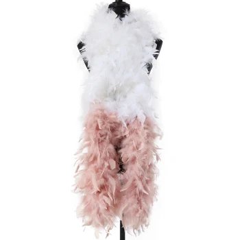 

90 Gram Fluffy Turkey Boa Feathers For Wedding Party Decoration Feather Ribbon Clothing Dress Sewing Boa Crafts