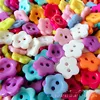 100Pcs Cute Plum Blossom Flower Buttons,Sewing Buttons Craft DIY Children's Handmade Buttons,Children's Sweater Buttons 1