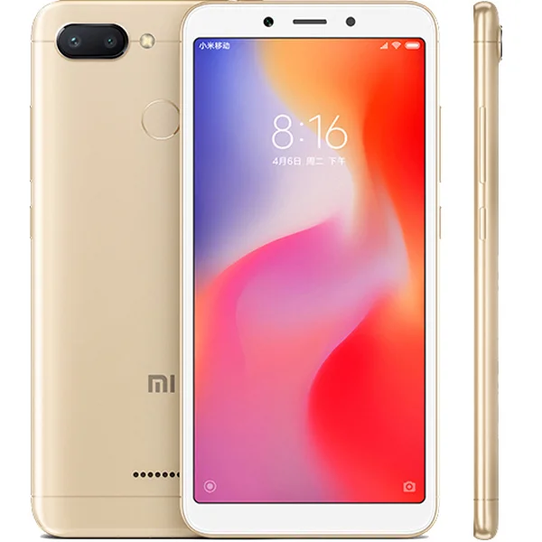 Xiaomi Redmi 6 с глобальной ПЗУ, 3 ГБ ОЗУ, 32 Гб ПЗУ, смартфон Helio P22, Восьмиядерный процессор, 12 Мп+ 5 МП, две камеры, 5,45 дюйма, аккумулятор 3000 мАч - Цвет: Gold