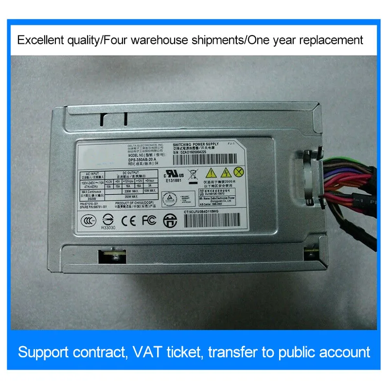 Кулер процессора блок питания для Delta DPS-350AB20 A 671310-001 686761-001 для Hp Ml310e G8 350 Вт
