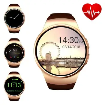 

KW18 Smart Watch Phone 1.3" IPS Screen Pedometer Sedentary Reminder Sleep Heart Rate Monitor Bluetooth Watches for Men Women