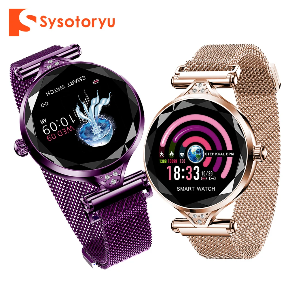 SYSOTORYU H1 Смарт часы сердечного ритма для женщин smartwatch Фитнес браслет шагомер леди