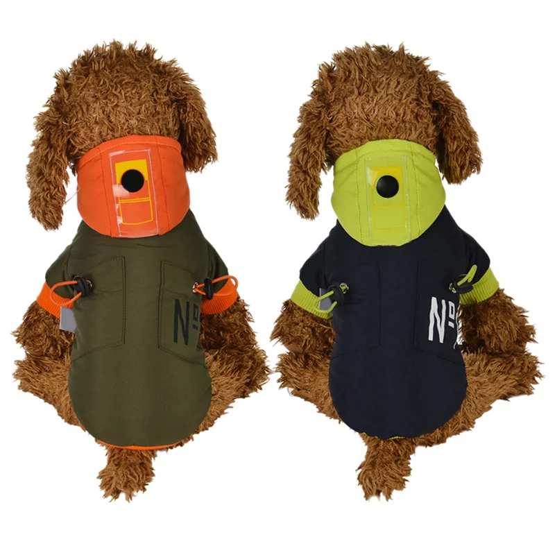 Зимняя одежда для собак Одежда для собак пальто с капюшоном пуховик для Чихуахуа мягкая одежда для маленьких средних собак Щенок йоркширского терьера