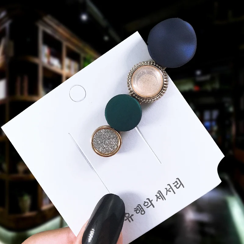 Fashion Women Acetate Hairpins Hair Ornament Macarons Hair Clip Headwear Female Hair Accessories Styling Headband - Цвет: JUM4