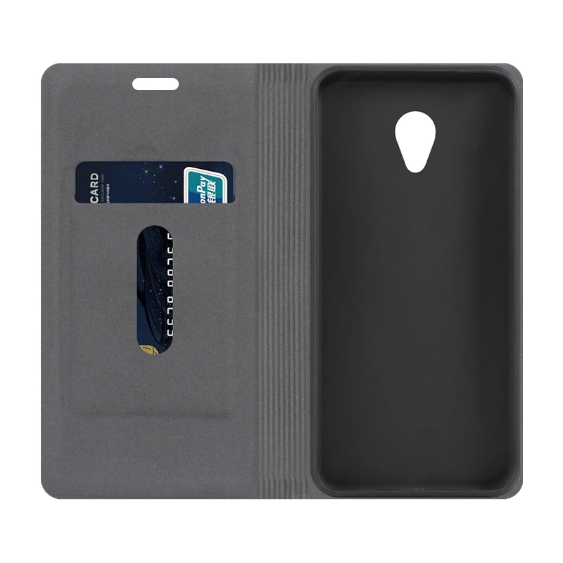 Wood grain PU Leather Phone Case For Alcatel 3L 5034D Flip Case For Alcatel 3L 5034D Business Case Soft Silicone Back Cover