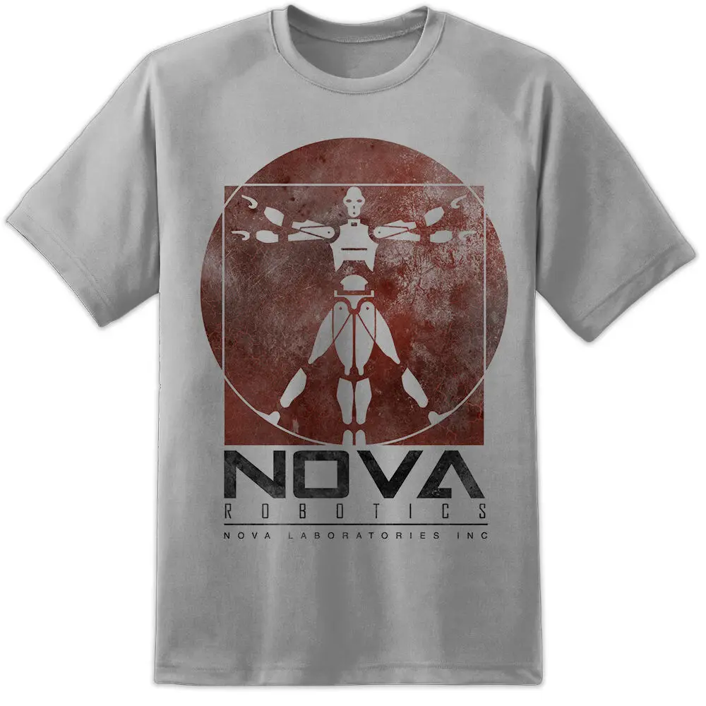 Мужская футболка Nova Robotics с коротким замыканием лаборатория ретро фильм Jonny 5