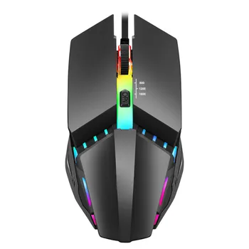 

Gamer Gaming Mouse 7Color Lighting 1600DPI Wired Mouse Adjustable Wired Optical LED Computer Mouse for laptop PC 2019 Hot z1008