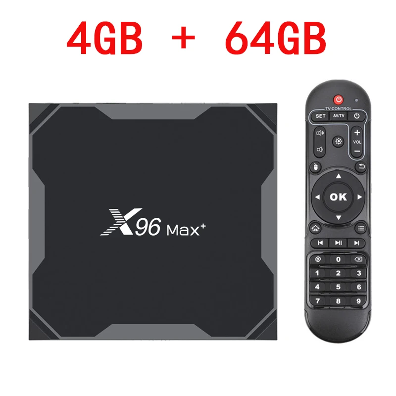 X96Max+ Смарт ТВ приставка Android 9,0 Amlogic S905X3 LPDDR3 Четырехъядерный 4 ГБ 32 ГБ 64 Гб 2,4G и 5 ГГц Wifi BT 1000M 4K телеприставка X96 Max X2 - Цвет: 4G 64G TV BOX