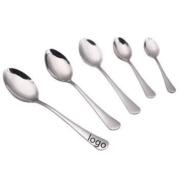 

Pointed rice spoon coffee ice cream spoon western food stainless steel children small spoon small fork