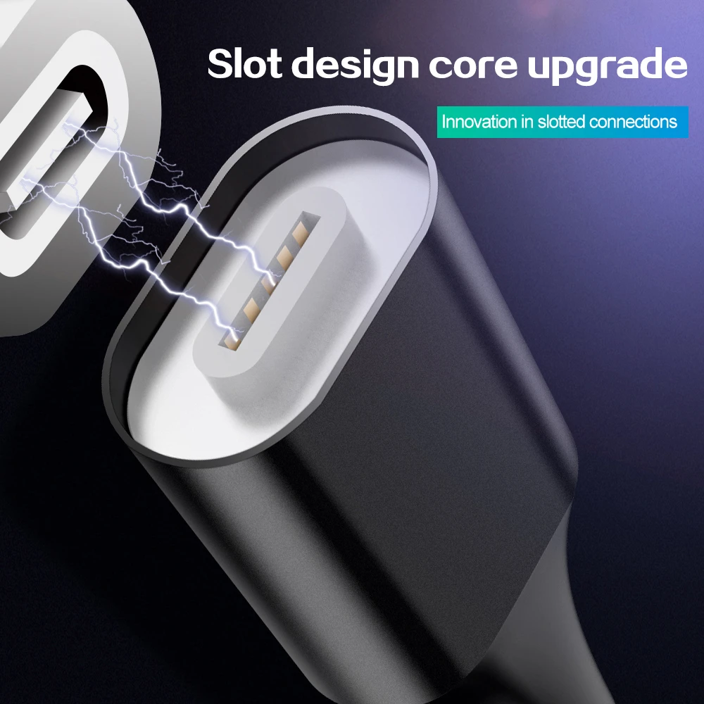Магнитный кабель Sindvor 5A Supercharge Micro USB для зарядки Type C магнитное зарядное