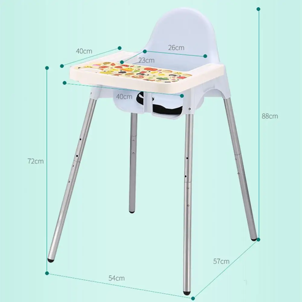 Kidlove 2-в-1 Детские Многофункциональный Столик для кормления малыша складной Портативный детский стульчик без подушки