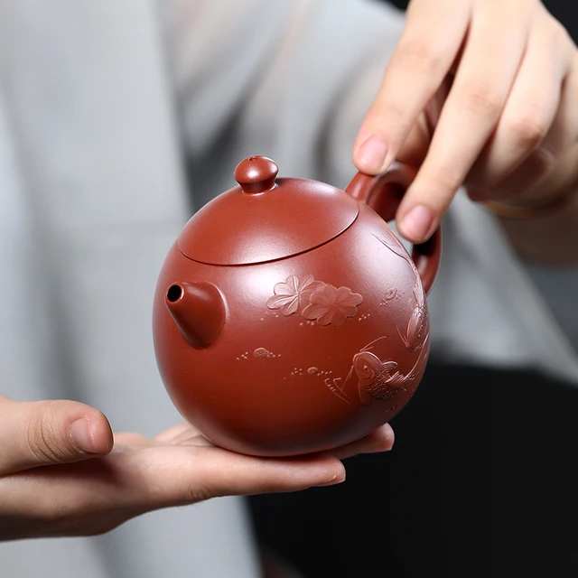 Nem Olyan Joy Pot Yixing Ajánlott Rong-Hua Wu Tiszta Kézikönyv Dahongpao Sárfestés A Tojás 220 Cm3-Es Golyólyuk - Image 4