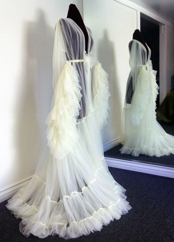 White tulle robe Clearance