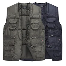 Spring, Autumn And Winter Middle-aged Men Casual Vest Middle Aged And Elderly People Waistcoat Outdoor Cotton Vest
