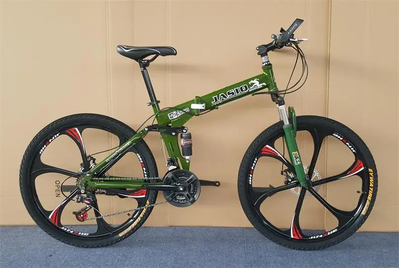 Folding Mountain Bike mountain bike 26-inch steel 21-speed bicycles dual disc brakes variable speed road bikes racing bicycle