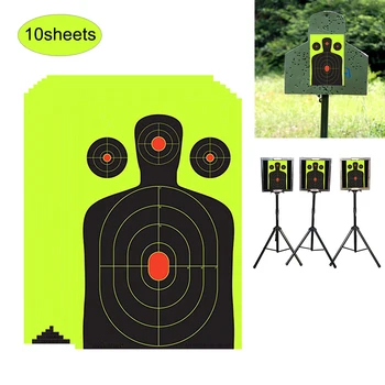 

10/100 pcs Splash flower target Shooting Targets Paper Adhesive Reactivity Shoot Target Aim Hunting Training Target Sticker