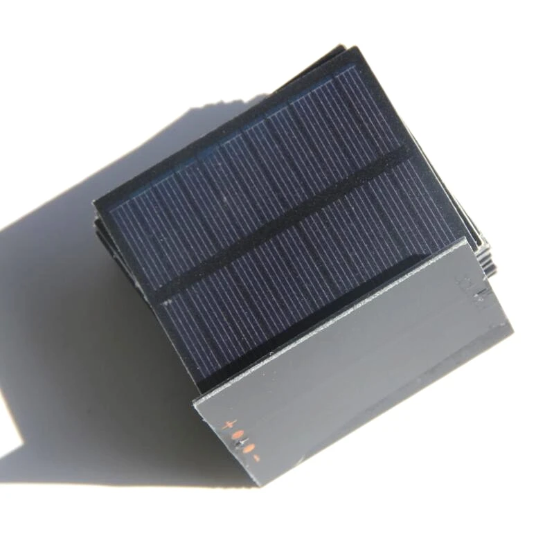 BUHESHUI 0,5 W 5,5 v солнечных батарей DIY Панели солнечные Зарядное устройство для мобильного телефона/3,7 V Батарея Системы образования ПЭТ 76*60 мм 5 шт