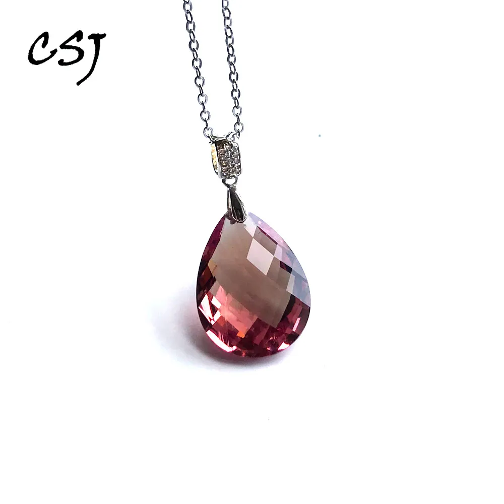 Pear 18*25mm Zultanite Pendant Necklace Sterling 925 Silver Created Sultanite Color Change Fine Jewelry Women Wedding Gift pendant necklace,silver necklace,silver pendant