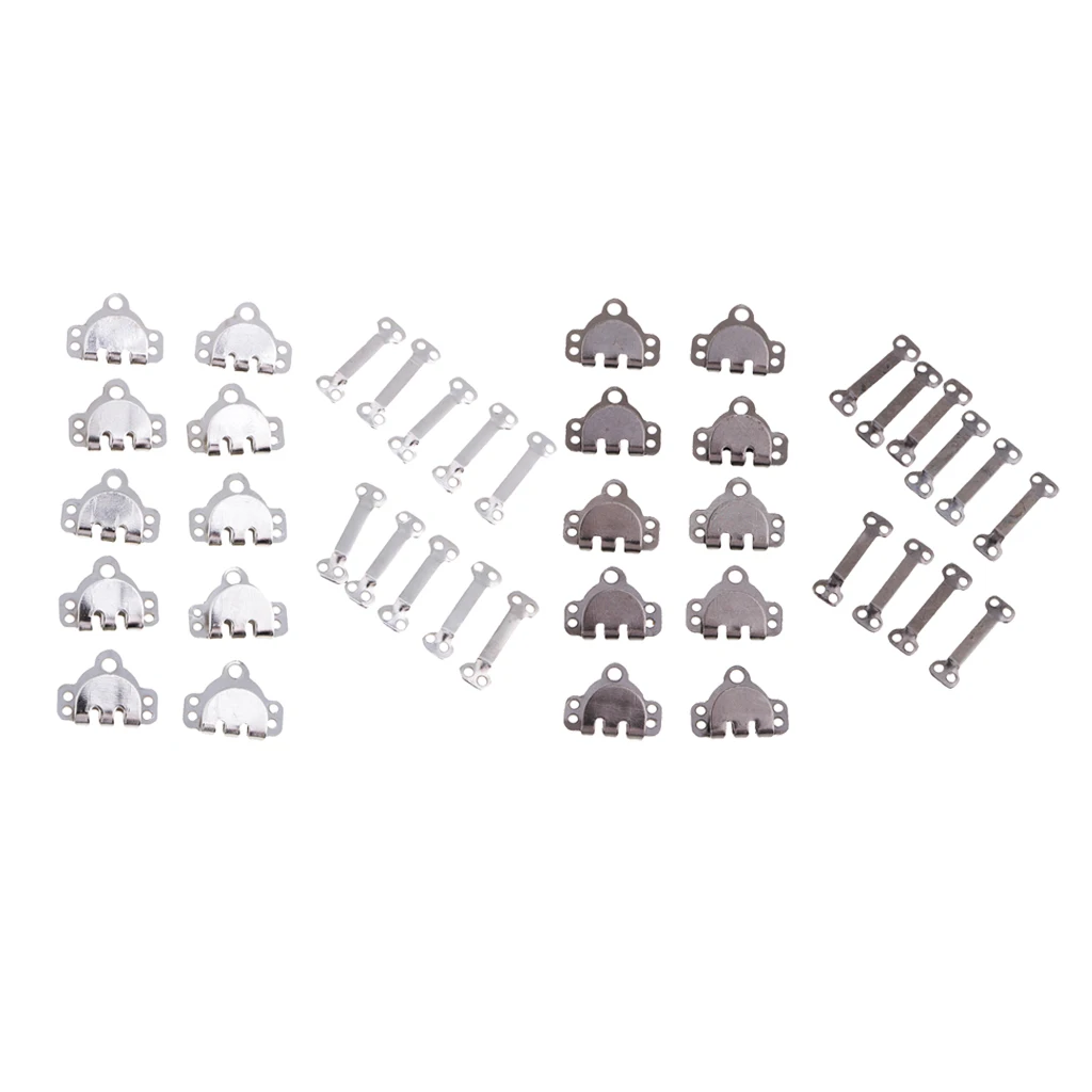 20 Sets Hook And Bar Fastener Trouser Skirt Pants Sew On Repair Waist Extender