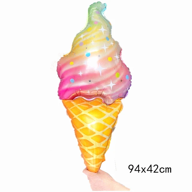 32Inch Donut Digital Foil Balloon Fruit Ice Cream Helium Balloon Birthday Party Decoration Kids Toy Sweet Digital Balloon Showe as picture