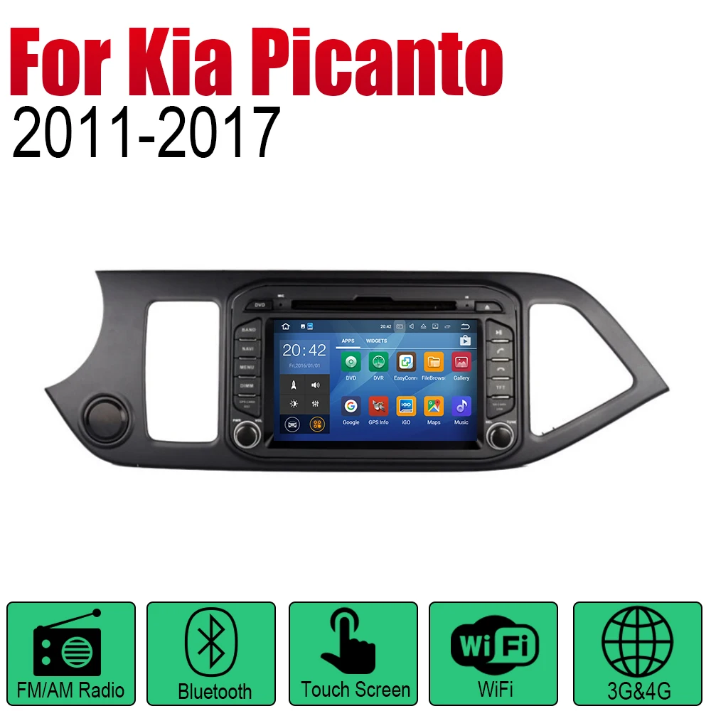 ZaiXi Android автомобильный DVD GPS навигатор для Kia Picanto Morning 2011 ~ 2017 проигрыватель