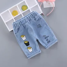 Штаны средней посадки для девочек летняя одежда г. Новые стильные детские повседневные шорты брюки детские штаны средней талии China Larg