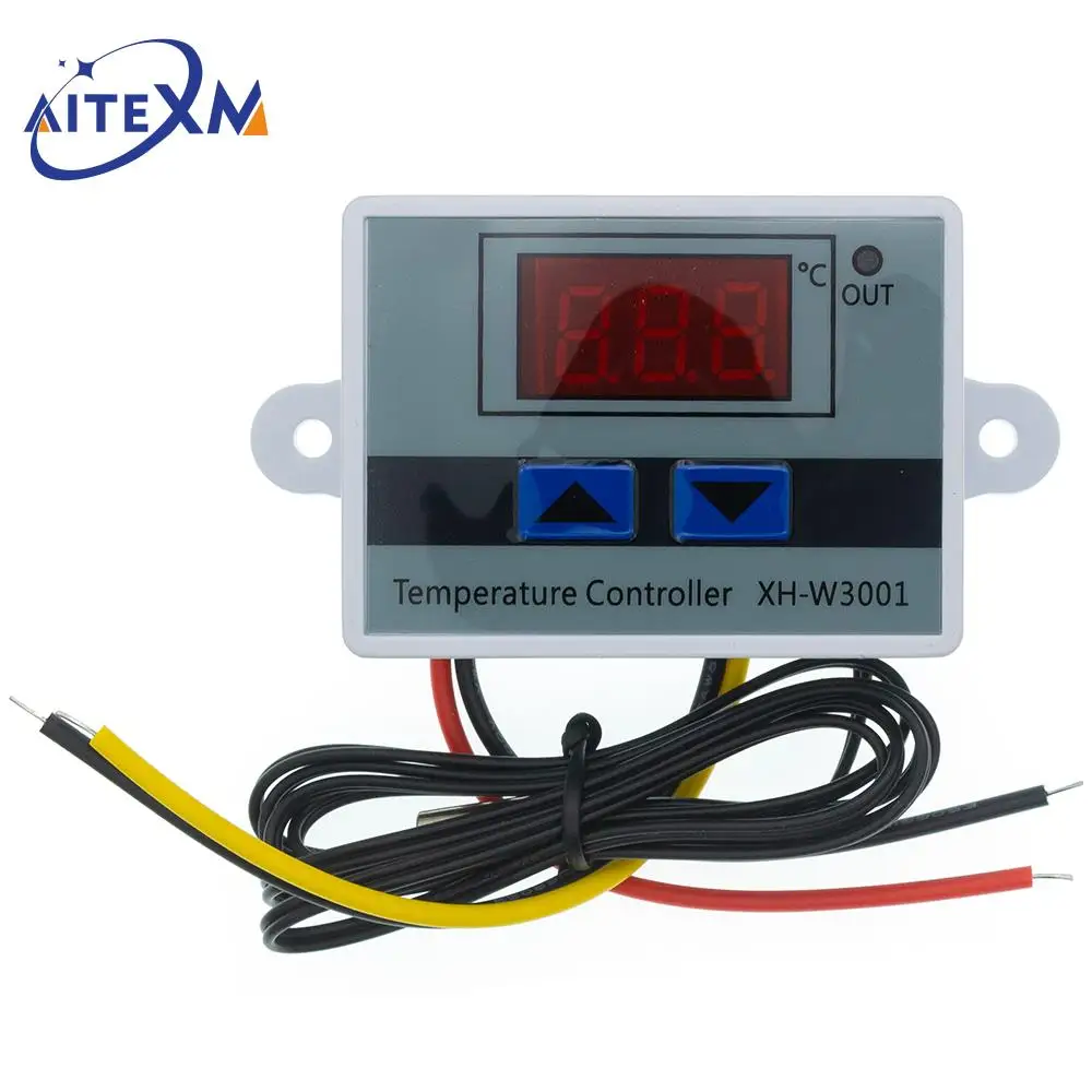 Digital LED Temperature Controller with NTC Sensor for Incubator Cooling and Heating