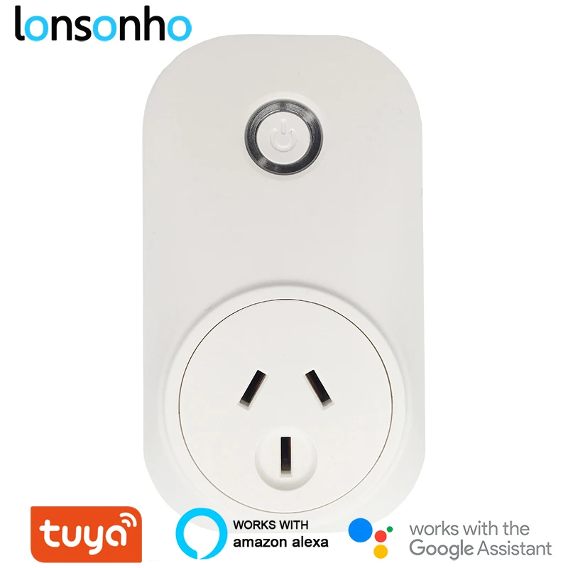 Lonsonho Tuya умная розетка с Wi Fi 16 А монитор мощности тип I Австралия Новая Зеландия