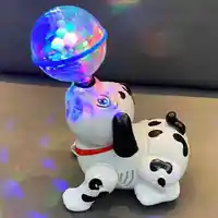 Children Electric Dancing Revolving Moving Sound Running Light Educational Stunt Dog Toy Doll Pet Gift for Boy Girl Baby 1